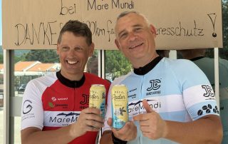 Spendenradtour'24 - Ankunft und Begrüßung Jan und Nils in Punat / 4. Juli 2024